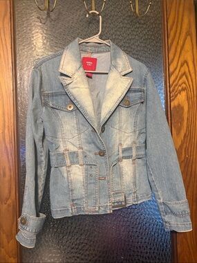 Miss Lili Light Wash Denim Blazer Jacket